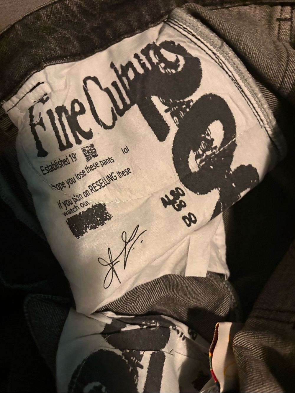 Fire Climbing Slim Men’s Jeans — Black